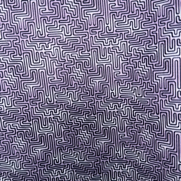 Men's Printed Golf Shirts-Purple Maze, size Medium - Picture 3 of 6